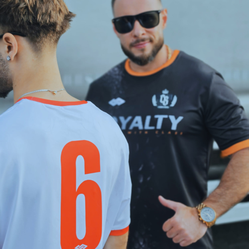FOOTBALL JERSEY BLACK/ORANGE