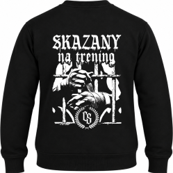 BLUZA KLASYK CZARNA/ SKAZANY NA TRENING