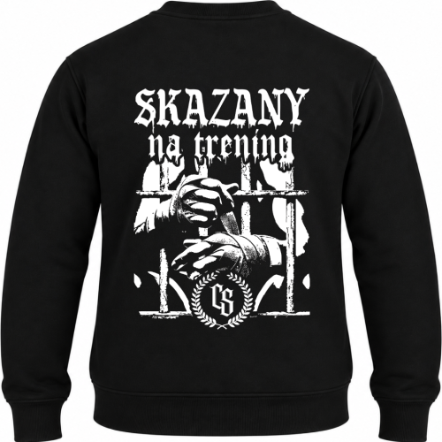 BLUZA KLASYK CZARNA/ SKAZANY NA TRENING